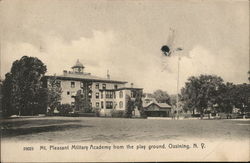 Mt. Pleasant Military Academy from the Play Ground Postcard