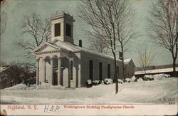 Washington's Birthday Presbyterian Church Highland, NY Postcard Postcard Postcard