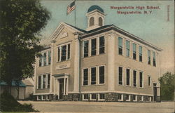 Margaretville High School New York Postcard Postcard Postcard