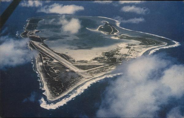 Aerial View of Wake Island South Pacific