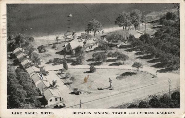 Lake Mabel Motel Between Singing Tower and Cypress Gardens Lake Wales Florida