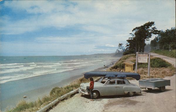 Pacific Ocean and Olympic Highway Kalaloch Washington