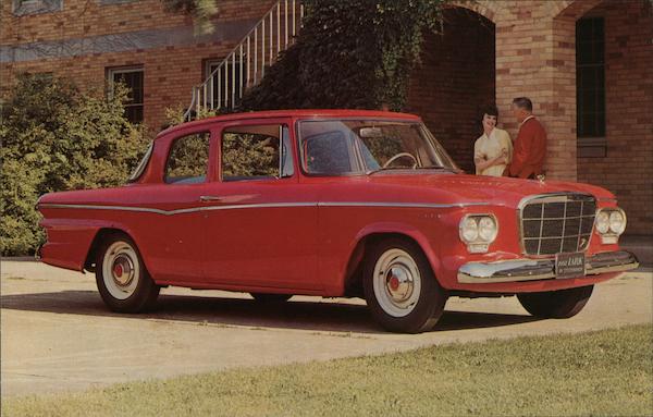 Studebaker 1962 LARK 2-DOOR SEDAN Postcard Cars