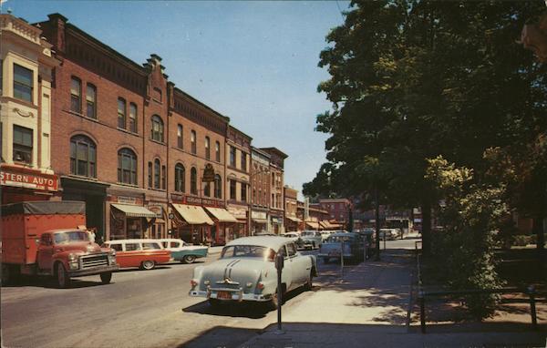 Part of the Business District and Park, Ballston Spa, New York
