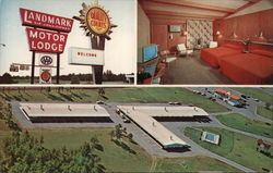 Landmark Motor Lodge Postcard