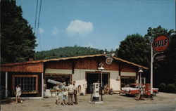 Diamond Point Gulf Station & Groceries Postcard