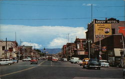 Main Street Looking East Postcard