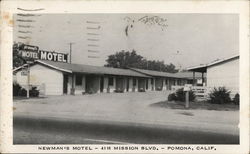 Newman's Motel Postcard