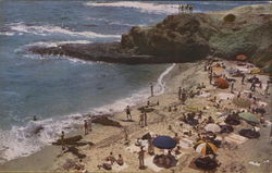 Beach Scene at Laguna Laguna Beach, CA Postcard Postcard Postcard