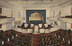 First Christian Church Miami, FL Postcard Postcard Postcard