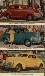 1940 Studebaker Champion Club Sedan, Commander Cruising Sedan, President Coupe 1940 Studebaker Champion Club Sedan, Commander Cruising Sedan, President Coupe