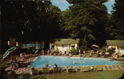 BROOKSIDE CABINS MOTEL Postcard