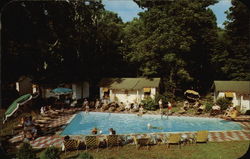 BROOKSIDE CABINS MOTEL Lake George, NY Postcard Postcard Postcard