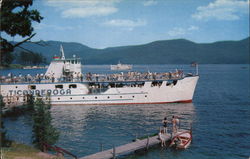 Cruise Ships MV "Ticonderoga" and MV "Mohican" Bolton Landing, NY Postcard Postcard Postcard