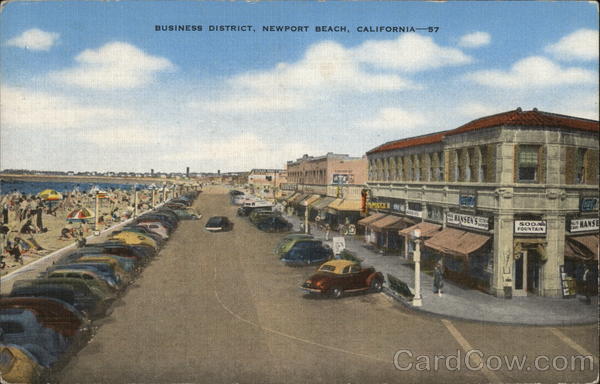 Business District Newport Beach California