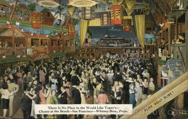 Topsy's Chutes at the Beach San Francisco California