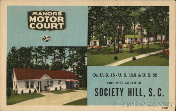 Manor Motor Court Society Hill South Carolina
