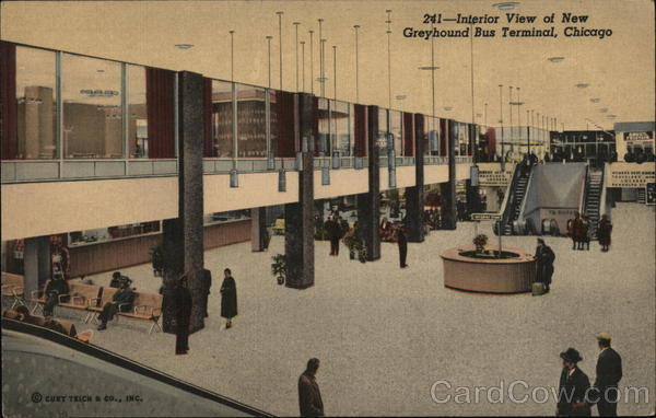 Greyhound Bus Terminal - Interior Chicago Illinois
