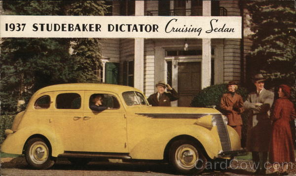 1937 Studebaker Dictator Cruising Sedan Cars