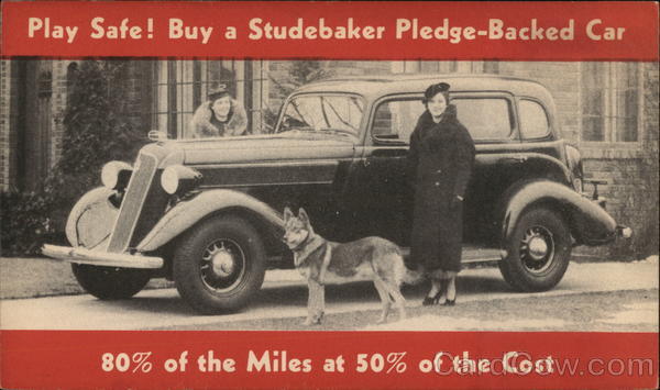 1934 or 1935 Studebaker - Pledge-Backed Car Cars