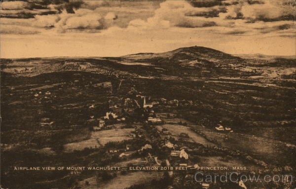 Airplane View of Mount Wachusett Princeton Massachusetts