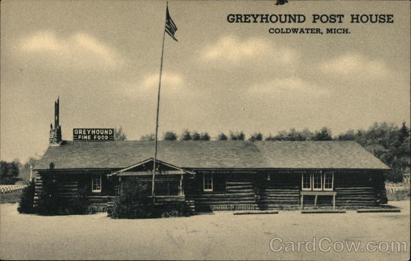 Greyhound Post House Coldwater Michigan