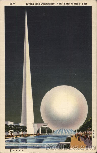 Trylon and Perisphere 1939 NY World's Fair