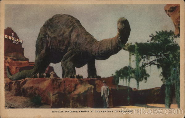 Sinclair Dinosaur Exhibit 1933 Chicago World Fair