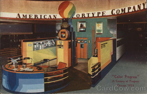American Colortype Company Chicago Illinois 1933 Chicago World Fair