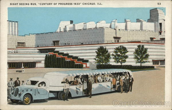 Sight Seeing Bus 1933 Chicago World Fair