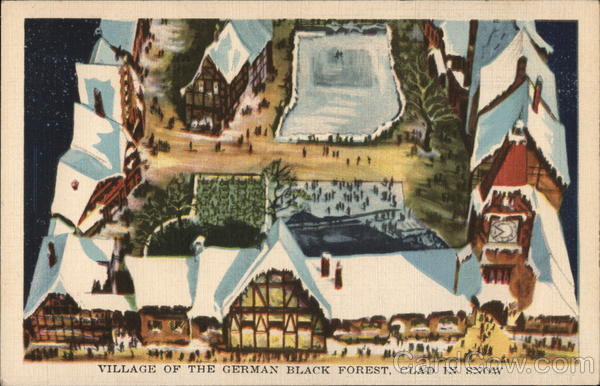 Village of the German Black Forest, Clad in Snow 1933 Chicago World Fair