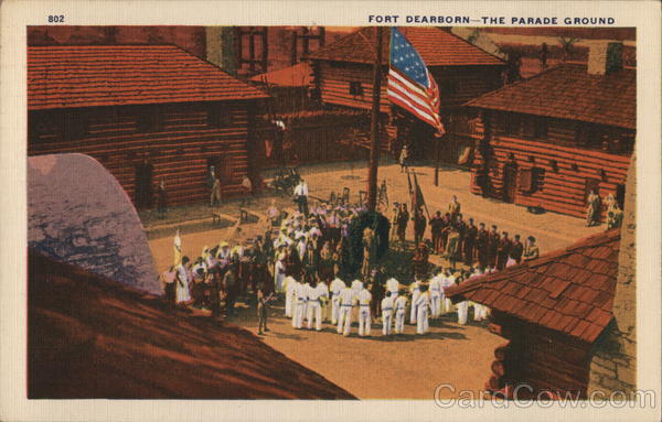 Fort Dearborn -The Parade Ground Chicago Illinois 1933 Chicago World Fair
