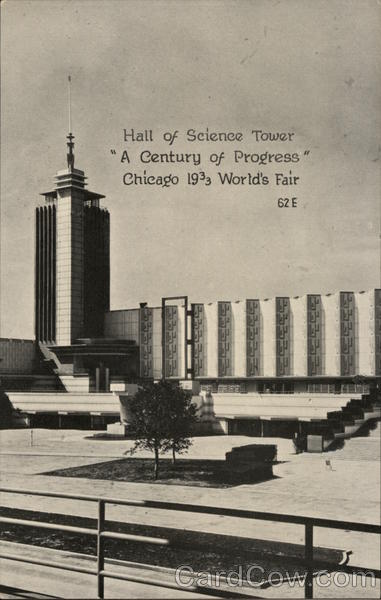 Hall of Scienc Tower Chicago Illinois 1933 Chicago World Fair