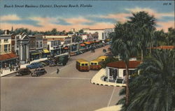 Beach Street Business District Daytona Beach, FL Postcard Postcard Postcard