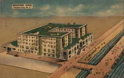 Delaware Hotel Ocean City, NJ Postcard Postcard Postcard