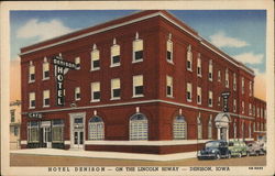 Hotel Denison - On the Lincoln Highway Iowa Postcard Postcard Postcard