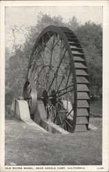 Old Water Wheel Postcard