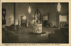 J. W. Robinson Co. Store - Public Rest Room Los Angeles, CA Postcard Postcard Postcard