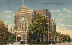 Catholic Church Asbury Park, NJ Postcard Postcard Postcard