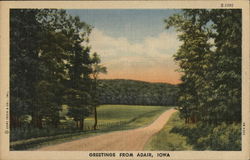 Greetings from Adair Iowa Postcard Postcard Postcard