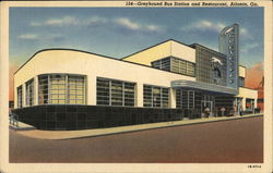 Greyhound Bus Station and Restaurant Atlanta, GA Postcard Postcard Postcard