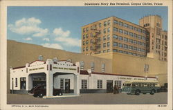 Downtown Navy Bus Terminal Corpus Christi, TX Postcard Postcard Postcard