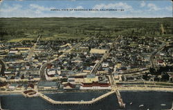 Aerial View of Beach and Town Aerial View of Beach and Town