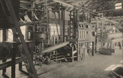 Machinery for the Ford Soy Bean Barn Postcard