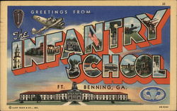 Greetings From The Infantry School Postcard