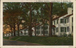 Officers' Quarters, Lumpkin Road Fort Benning, GA Postcard Postcard Postcard