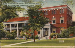 Illinois Christian Home for Aged People Jacksonville, IL Postcard Postcard Postcard