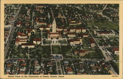 University of Texas - Aerial View Postcard