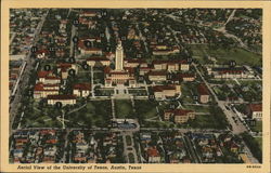 University of Texas - Aerial View Austin, TX Postcard Postcard Postcard