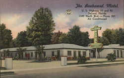 The Boulevard Motel DeLand, FL Postcard Postcard Postcard